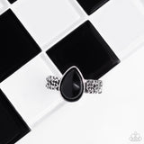 Rainbow Raindrops - Black Ring - Paparazzi Accessories Ring Bedazzle Me Pretty Mobile Fashion Boutique