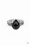 Rainbow Raindrops - Black Ring - Paparazzi Accessories Ring Bedazzle Me Pretty Mobile Fashion Boutique