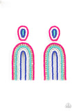 Rainbow Remedy - Multi Post Earrings - Paparazzi Accessories Post Earrings Bedazzle Me Pretty Mobile Fashion Boutique