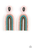 Rainbow Remedy - Multi Post Earrings - Paparazzi Accessories Post Earrings Bedazzle Me Pretty Mobile Fashion Boutique
