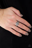 Rainbow Rivera - Black Ring - Paparazzi Accessories Ring Bedazzle Me Pretty Mobile Fashion Boutique