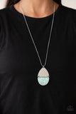 Rainbow Shores - Blue Necklace - Paparazzi Accessories Necklace Bedazzle Me Pretty Mobile Fashion Boutique
