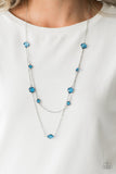 Raise Your Glass - Blue Necklace - Paparazzi Accessories Necklace Bedazzle Me Pretty Mobile Fashion Boutique