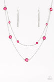 Raise Your Glass - Pink Necklace - Paparazzi Accessories Necklace Bedazzle Me Pretty Mobile Fashion Boutique