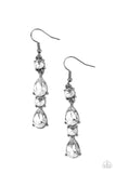 Raise Your Glass to Glamorous - Black Earrings - Paparazzi Accessories Earrings Bedazzle Me Pretty Mobile Fashion Boutique