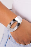 Raised in Radiance - Silver Bracelet - Paparazzi Accessories Bracelet Bedazzle Me Pretty Mobile Fashion Boutique
