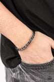 Rally Together - Black Mens Bracelet - Paparazzi Accessories Mens Bracelet Bedazzle Me Pretty Mobile Fashion Boutique