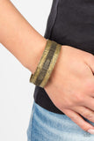 Rancho Refinement - Brass Bracelet - Paparazzi Accessories Bracelet Bedazzle Me Pretty Mobile Fashion Boutique
