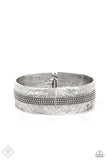 Rancho Refinement - Silver Bracelet - Paparazzi Accessories Bracelet Bedazzle Me Pretty Mobile Fashion Boutique