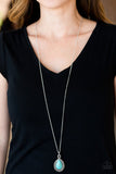 Rancho Rustler - Blue Necklace - Paparazzi Accessories Necklace Bedazzle Me Pretty Mobile Fashion Boutique