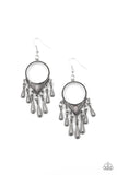 Ranger Rhythm - Silver Earrings - Paparazzi Accessories Earrings Bedazzle Me Pretty Mobile Fashion Boutique