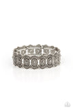 Rapturous Romance - Silver Bracelet - Paparazzi Accessories Bracelet Bedazzle Me Pretty Mobile Fashion Boutique