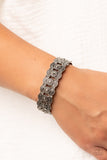 Rapturous Romance - Silver Bracelet - Paparazzi Accessories Bracelet Bedazzle Me Pretty Mobile Fashion Boutique