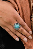 Rare Minerals - Blue Ring - Paparazzi Accessories Ring Bedazzle Me Pretty Mobile Fashion Boutique