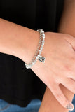 Rare Romance - Silver Bracelet - Paparazzi Accessories Bracelet Bedazzle Me Pretty Mobile Fashion Boutique