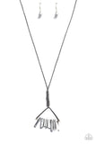Raw Talent - Silver Necklace - Paparazzi Accessories Necklace Bedazzle Me Pretty Mobile Fashion Boutique