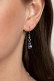 Razor-Sharp Refinement - Blue Necklace - Paparazzi Accessories Necklace Bedazzle Me Pretty Mobile Fashion Boutique