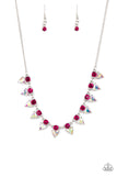 Razor-Sharp Refinement - Pink Necklace - Paparazzi Accessories Necklace Bedazzle Me Pretty Mobile Fashion Boutique