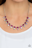 Razor-Sharp Refinement - Pink Necklace - Paparazzi Accessories Necklace Bedazzle Me Pretty Mobile Fashion Boutique