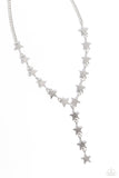 Reach for the Stars - Silver Necklace - Paparazzi Accessories Necklace Bedazzle Me Pretty Mobile Fashion Boutique