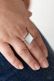 Ready For My Coronation - White Ring - Paparazzi Accessories Ring Bedazzle Me Pretty Mobile Fashion Boutique