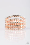 Ready or DOT - Rose Gold Ring - Paparazzi Accessories Ring Bedazzle Me Pretty Mobile Fashion Boutique