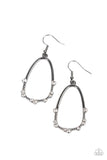 Ready Or YACHT - Black Earrings - Paparazzi Accessories Earrings Bedazzle Me Pretty Mobile Fashion Boutique