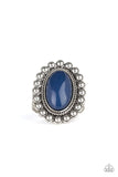 Ready To Pop - Blue Ring - Paparazzi Accessories Ring Bedazzle Me Pretty Mobile Fashion Boutique