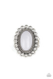 Ready To Pop - Silver Ring - Paparazzi Accessories Ring Bedazzle Me Pretty Mobile Fashion Boutique