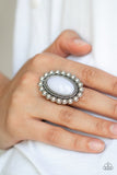 Ready To Pop - Silver Ring - Paparazzi Accessories Ring Bedazzle Me Pretty Mobile Fashion Boutique