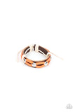 Ready to Ride - Orange Bracelet - Paparazzi Accessories Bracelet Bedazzle Me Pretty Mobile Fashion Boutique