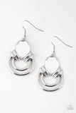 Real Queen - White Earrings - Paparazzi Accessories Earrings Bedazzle Me Pretty Mobile Fashion Boutique