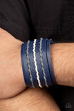Real Ranchero - Blue Bracelet - Paparazzi Accessories Bracelet Bedazzle Me Pretty Mobile Fashion Boutique