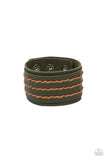 Real Ranchero - Green Bracelet - Paparazzi Accessories Bracelet Bedazzle Me Pretty Mobile Fashion Boutique