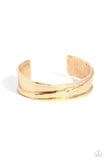 Real Slick - Gold Mens Bracelet - Paparazzi Accessories Mens Bracelet Bedazzle Me Pretty Mobile Fashion Boutique
