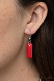 Real Zeal - Red Necklace - Paparazzi Accessories Necklace Bedazzle Me Pretty Mobile Fashion Boutique