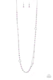 Really Refined - Purple Necklace - Paparazzi Accessories Necklace Bedazzle Me Pretty Mobile Fashion Boutique