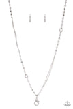 Really Refined - Silver Lanyard - Paparazzi Accessories Lanyard Bedazzle Me Pretty Mobile Fashion Boutique