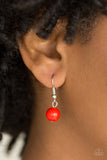 Really Rococo - Red Necklace - Paparazzi Accessories Necklace Bedazzle Me Pretty Mobile Fashion Boutique
