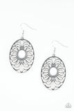 Really Whimsy - White Earrings - Paparazzi Accessories Earrings Bedazzle Me Pretty Mobile Fashion Boutique
