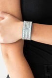 Rebel Radiance - Blue Bracelet - Paparazzi Accessories Bracelet Bedazzle Me Pretty Mobile Fashion Boutique