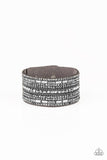 Rebel Radiance - Silver Bracelet - Paparazzi Accessories Bracelet Bedazzle Me Pretty Mobile Fashion Boutique
