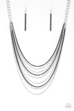 Rebel Rainbow - Black Necklace - Paparazzi Accessories Necklace Bedazzle Me Pretty Mobile Fashion Boutique