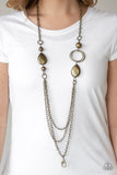 Rebels Have More Fun - Brass Lanyard - Paparazzi Accessories Lanyard Bedazzle Me Pretty Mobile Fashion Boutique