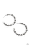 Rebuilt Ruins - Silver Earrings - Paparazzi Accessories Earrings Bedazzle Me Pretty Mobile Fashion Boutique