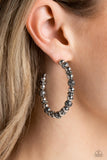Rebuilt Ruins - Silver Earrings - Paparazzi Accessories Earrings Bedazzle Me Pretty Mobile Fashion Boutique