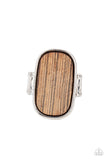 Reclaimed Refinement - Brown Ring - Paparazzi Accessories Ring Bedazzle Me Pretty Mobile Fashion Boutique