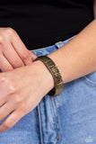 Record-Breaking Bling - Brass Bracelet - Paparazzi Accessories Bracelet Bedazzle Me Pretty Mobile Fashion Boutique
