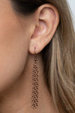 Record-Breaking Radiance - Copper Necklace - Paparazzi Accessories Necklace Bedazzle Me Pretty Mobile Fashion Boutique