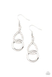 Red Carpet Couture - White Earrings - Paparazzi Accessories Earrings Bedazzle Me Pretty Mobile Fashion Boutique